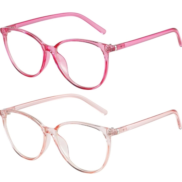 VIPBEST Blue Light Blocking Cat Eye Glasses for Women 2x - Picture 3 of 8